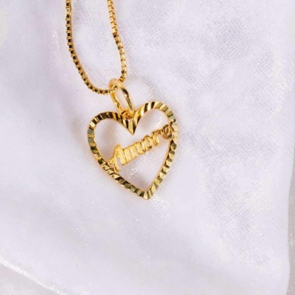 NOTTE AMORE MIO NECKLACE - 18K GOLD PLATED 925 Silver New
